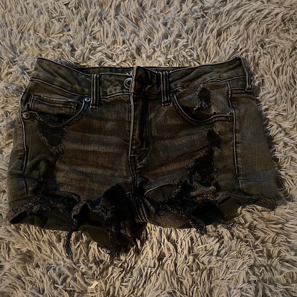 Black American Eagle Super Stretch Shorts
